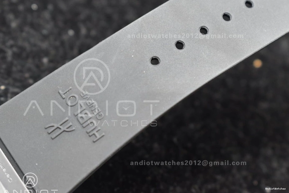 Strap Titanium 1:1 Black Best Unico Skeleton Edition Dial Sporty Bang Big Black On ZF 898 Rubber Hublot A 1224